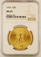 USA 20 Dolarów 1926 rok NGC MS 65 /F/