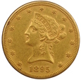 USA  10 Dolarów 1895  rok / F /