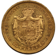 Hiszpania, Alfons XII 25 pesetas 1878 rok