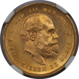 Holandia, 10 Guldenów Wilhelm III 1877 rok, NGC MS 66, /K4/