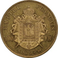 Francja, 100 Franków Napoleon III 1857 A rok 