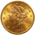 USA 20 Dolarów 1898 S  Rok PCGS MS63          (F)