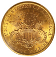 USA 20 Dolarów 1898 S  Rok PCGS MS63          (F)