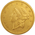 USA 20 Dolarów 1873 S rok  /F   / ok  AU 50