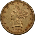 USA, 10 Dolarów Liberty Head 1881 rok