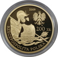 Polska, 200 złotych 2009 rok, HUSARZ-XVIIw.