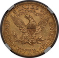 USA, 5 Dolarów Liberty Head 1900 rok, MS 62 NGC, /K8/