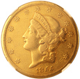 USA 20 Dolarów 1855  S Rok NGC XF 40               (F)