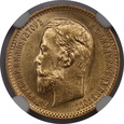 Rosja, Mikołaj II, 5 Rubli 1903 AP rok, NGC MS 63, /K14/