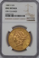 USA, 20 Dolarów Liberty Head 1888 S rok, NGC 