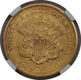 USA, 20 Dolarów Liberty Head 1865 S rok, NGC