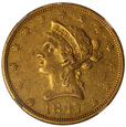 USA 10 Dolarów 1847 O rok Rzadki Rocznik NGC AU 50 /K4/