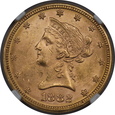 USA , 10 Dolarów Liberty Head 1882 rok , MS 63 NGC