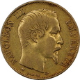 Francja, 20 franków 1855 D rok, Napoleon III,  PETIT LION