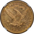 USA, 10 Dolarów Liberty Head 1893 rok, MS 61 NGC