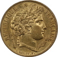 Francja, 20 franków 1850 A rok, OREILLE BASSE