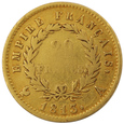 Francja, 20 Franków, 1813 rok,(A) Paryż,  F