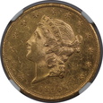 USA, 20 Dolarów Liberty Head 1890 S rok, NGC MS 62, /K12/