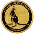 Australia 100 dolarów 2014r. kangur /P /31.1czystego złota