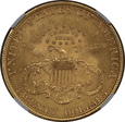 USA, 20 Dolarów Liberty Head 1899 rok, NGC MS 64