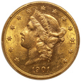 USA 20 Dolarów 1901 S  Rok PCGS AU 58              (F)