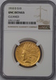 USA, 10 Dolarów Indian Head 1910 D rok, NGC, /K6/