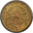 USA, 20 Dolarów Liberty Head 1895 S rok, PCGS MS 62+, /K12/