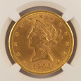 USA, 10 Dolarów 1906 D rok, Denver, NGC MS 62  /K14/