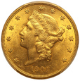 USA 20 Dolarów 1904 Rok PCGS MS 63             (F)