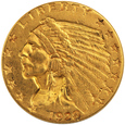 USA 2.5 Dolara 1928 rok Indianin    /K/