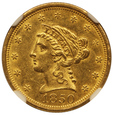 USA 2,5 Dolara 1850 rok NGC AU 58