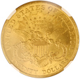 USA 20 Dolarów Liberty Head 1904 NGC MS 63 /F/       