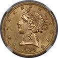 USA, 5 Dolarów Liberty Head 1900 rok, MS 63 NGC, /K4/