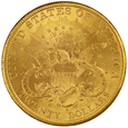 USA  20 Dolarów 1898 S rok/ F/ ok MS61