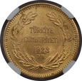 Turcja, 100 Kurus 1923//33=1956 rok, NGC MS 63, /K6/