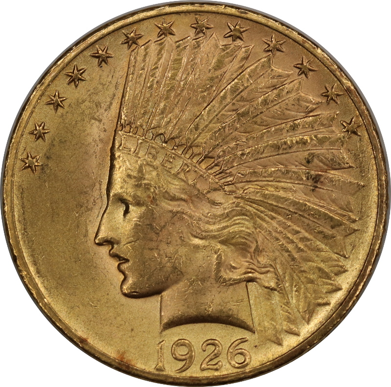 USA, 10 Dolarów Indian Head 1926 rok