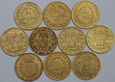 Francja, 20 franków lata 1811-1834, 10sztuk