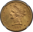 USA, 10 Dolarów Liberty Head 1899 rok, MS 62 NGC /K5/