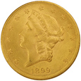 USA 20 Dolarów 1899  rok  /F /  ok MS63