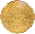 USA 20 Dolarów Liberty Head 1904 S NGC MS 63+ /F/       