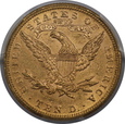 USA, 10 Dolarów Liberty Head 1881 rok, MS 61 PCGS