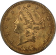 USA, 20 Dolarów Liberty Head 1899 rok, PCGS AU 58