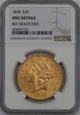 USA, 20 Dolarów Liberty Head 1878 rok, NGC 