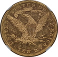 USA, 10 Dolarów Liberty Head 1882 rok, MS 60  NGC, /K4/