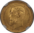 Rosja, Mikołaj II, 5 Rubli 1903 AP rok, NGC MS 65