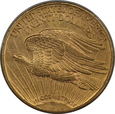 USA, 20 Dolarów St. Gaudens 1915 S rok,  PCGS MS 64