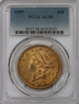 USA, 20 Dolarów Liberty Head 1899 rok, PCGS AU 58