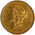 USA 20 Dolarów 1904  rok  NGC MS 62