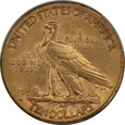 USA, 10 dolarów Indian Head 1910 D  rok, XF 40 PCGS