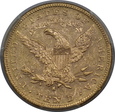 USA, 10 Dolarów Liberty Head 1881 S rok, AU 58 PCGS /K5/